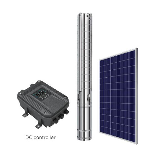 3 Inch 48V DC Brushless Submersible Deep Well Solar Pump 