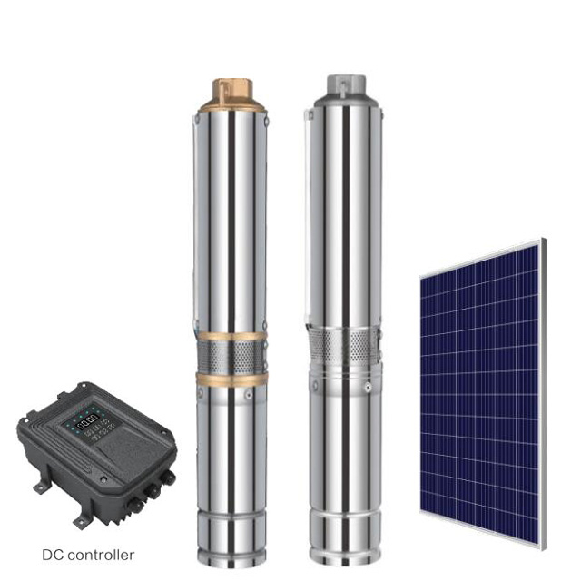 4 Zoll 110 V DC b&uuml;rstenlose Tauch-Solarwasserpumpe f&uuml;r die Bew&auml;sserung