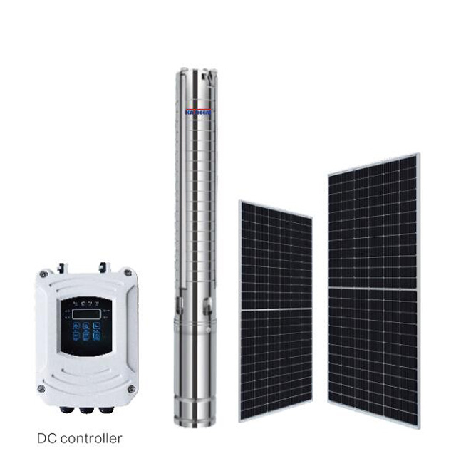 3DCSP DC Brushless ใบพัดสแตนเลส Deep Well ปั๊มพลังงานแสงอาทิตย์